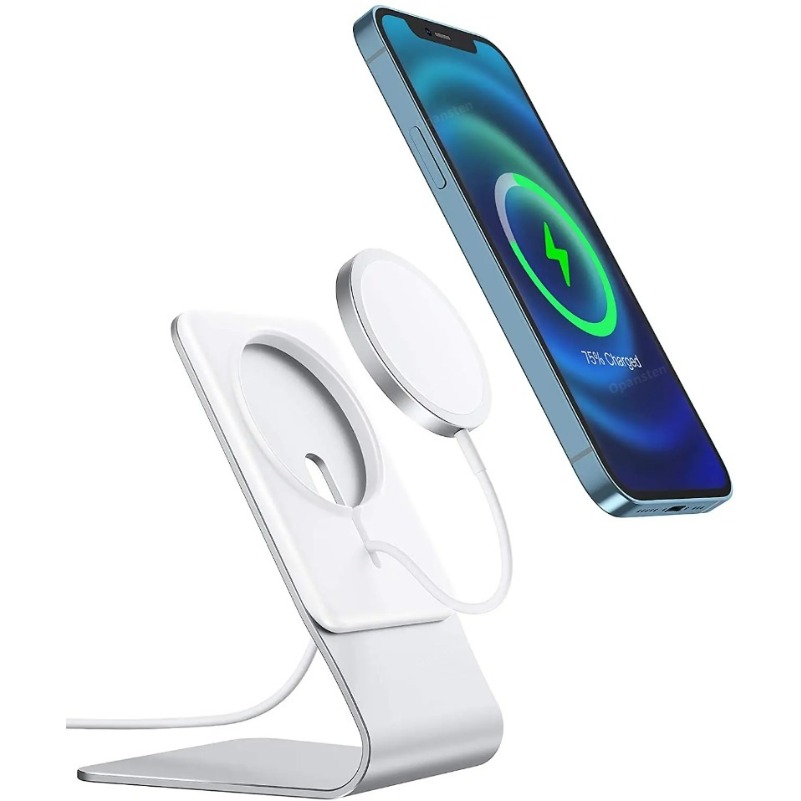 Desk Setup Apple - เดสก์ท็อปโทรศัพท์มือถือขาตั้งอลูมิเนียมโต๊ะผู้ถือ Dock สําหรับ Magsafe Charger สําหรับ