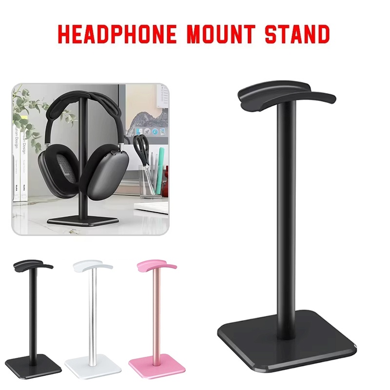 Headphone Hook Under - ขาตั้งหูฟังอเนกประสงค์แบบพกพา วัสดุพลาสติก สำหรับหูฟังเล่นเกม หูฟังแบบครอบหู และหูฟังแบบเสียบหู