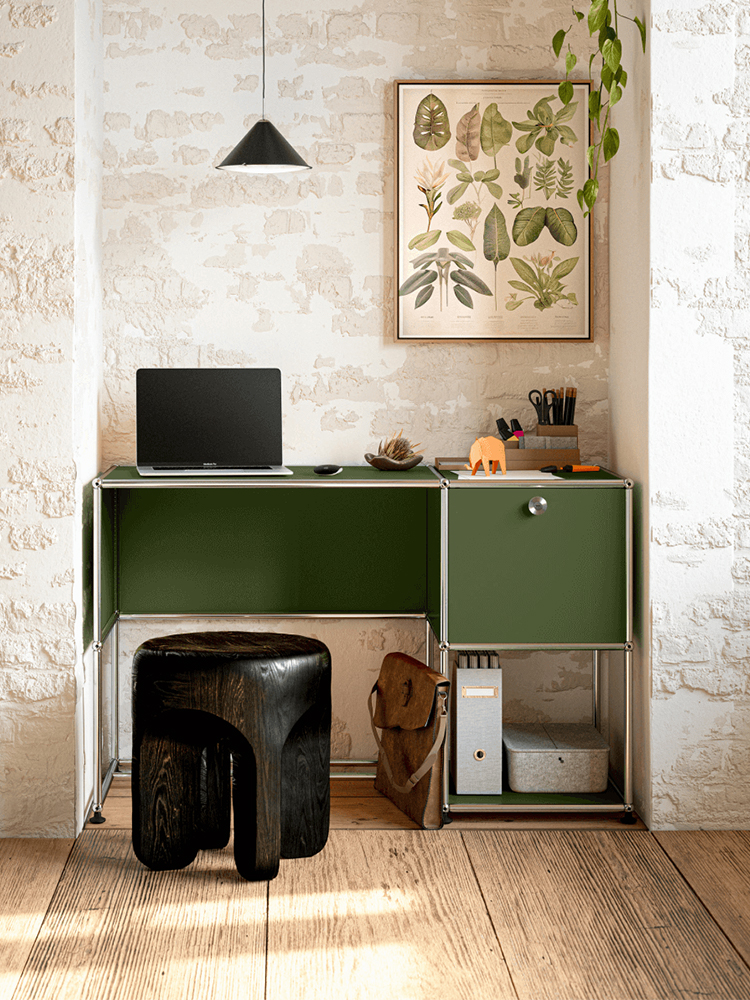 Desk Setup Pc - โต๊ะโลหะโมดูลาร์ที่ทันสมัยพร้อมตู้เก็บของโต๊ะยืนโต๊ะทํางานโต๊ะคอมพิวเตอร์โต๊ะทํางานในห้อง