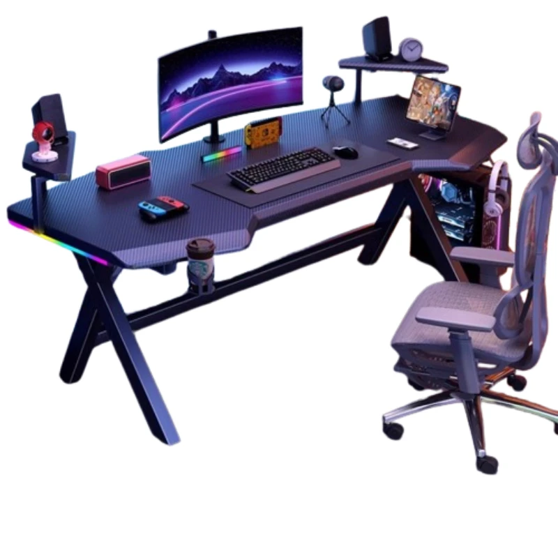 Desk Setup Art - เฟอร์นิเจอร์คอมพิวเตอร์ โต๊ะคอมพิวเตอร์ระดับไฮเอนด์ อุปกรณ์จัดระเบียบ โต๊ะคอมพิวเตอร์สำหรับห้องนอนสไตล์โมเดิร์น อุปกรณ์เสริมความคิดสร้างสรรค์ โต๊ะคอมพิวเตอร์