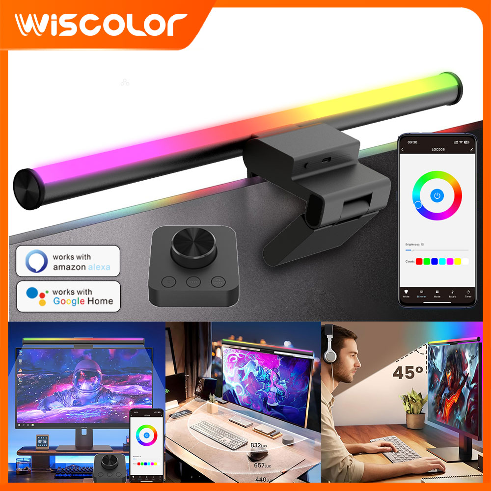 Setup Desk Monitor - โคมไฟแขวนหน้าจอ ไฟ LED สำหรับจอภาพ ไฟตกแต่งห้อง RGB