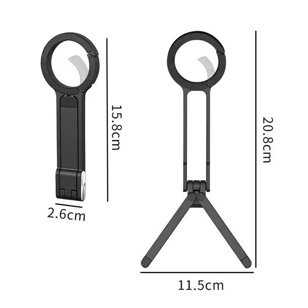 Dual Phone Holder - ขาตั้งโทรศัพท์แบบอัลลอยด์พร้อมคาราไบเนอร์สำหรับ iPhone 17 16 15 Pro