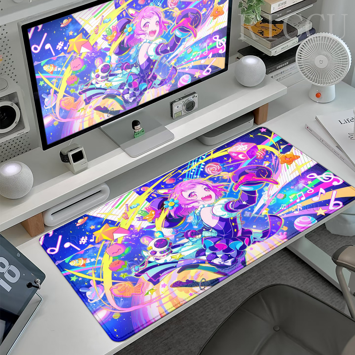 Desk Setup Accessories Aesthetic - แผ่นรองเมาส์เกมโปรเจ็กต์เซไค PJSK ลายเอ็มยู สวยงาม แผ่นรองโต๊ะ แผ่นรองคอมพิวเตอร์