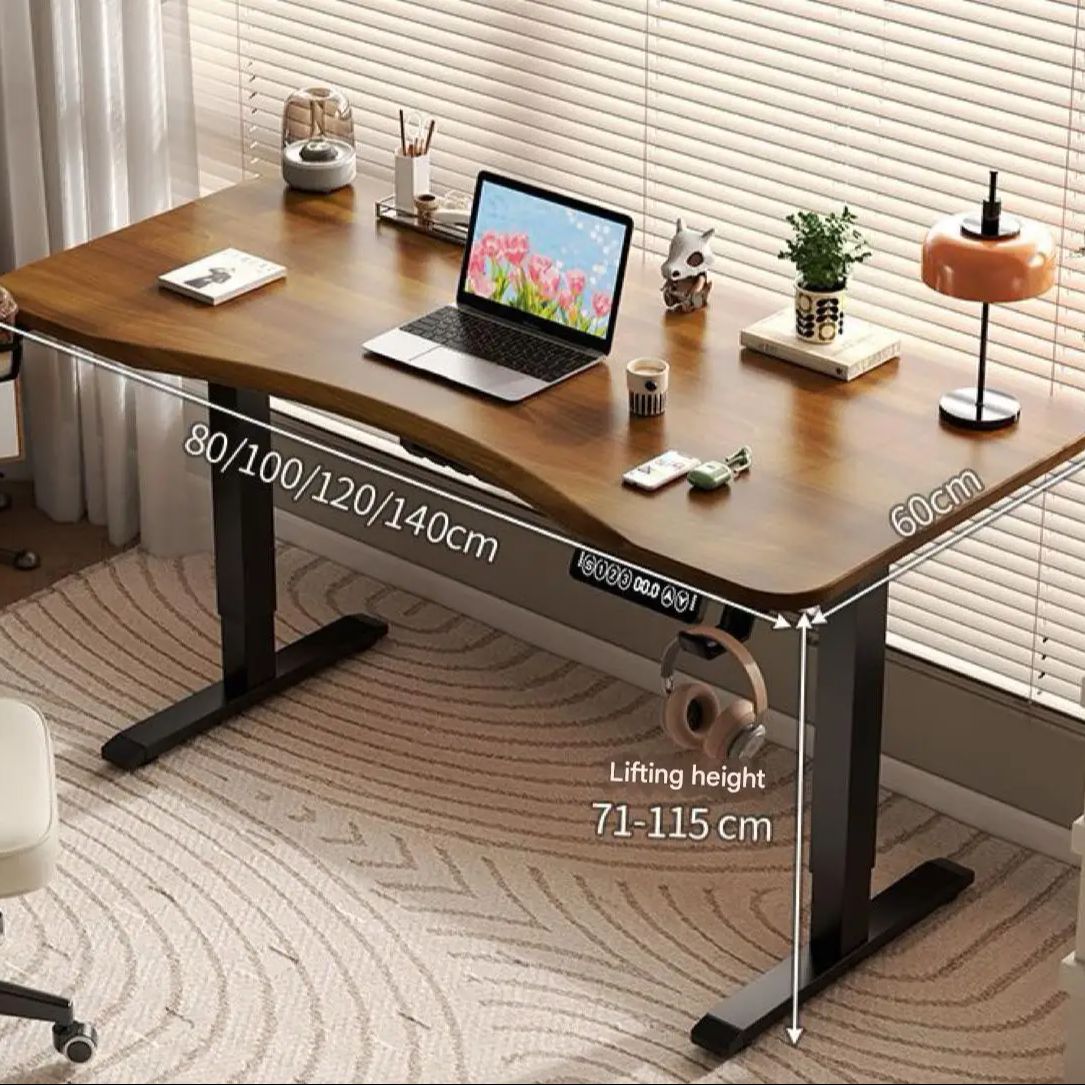 Desk Setup Pc - โต๊ะทำงานปรับระดับความสูงได้ 80/100/120/140 ซม. สำหรับคอมพิวเตอร์ โต๊ะอ่านหนังสือ โต๊ะเล่นเกม