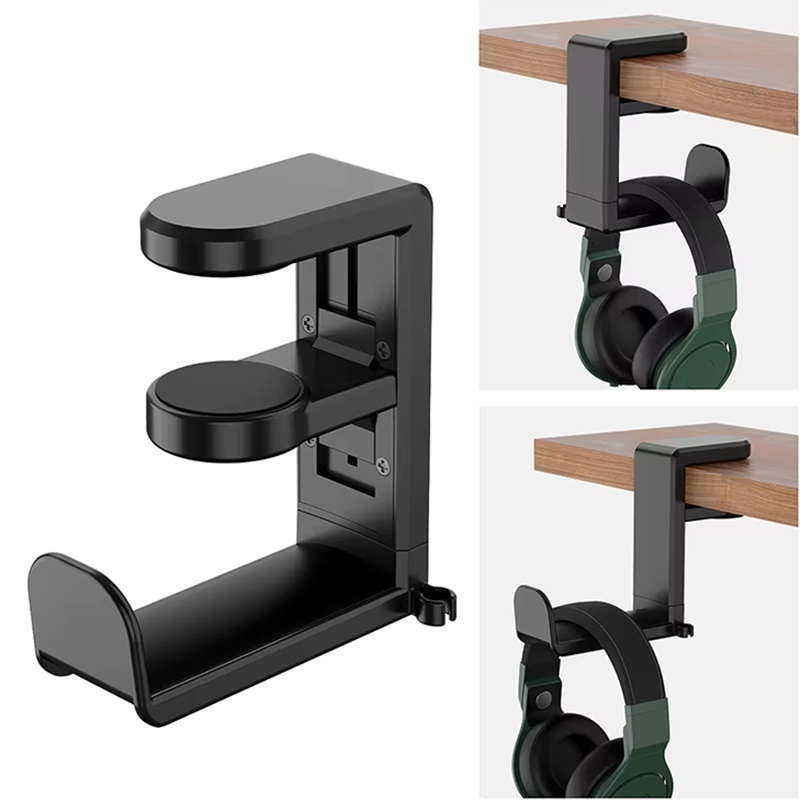 Headphone Hook Under - ที่วางหูฟังสำหรับเล่นเกมแบบสากล ที่แขวนหูฟัง ที่เก็บหูฟัง ปรับได้ 360 องศา