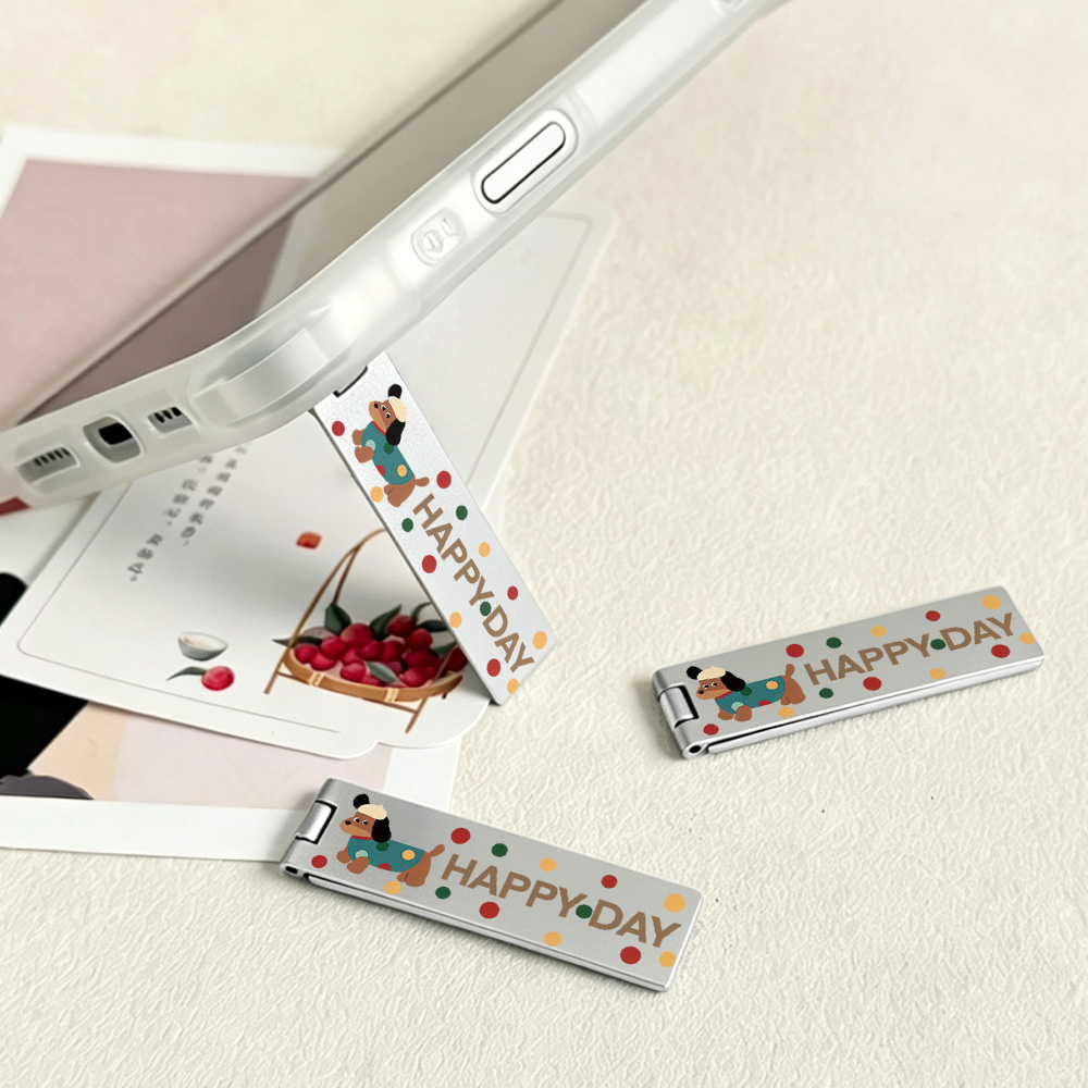 Desk Setup Apple - ขาตั้งโทรศัพท์แบบบางเฉียบ มองไม่เห็น ติดด้านหลัง ปรับได้ ใช้ได้กับโทรศัพท์มือถือทุกรุ่น ใช้เป็นขาตั้งตั้งโต๊ะได้