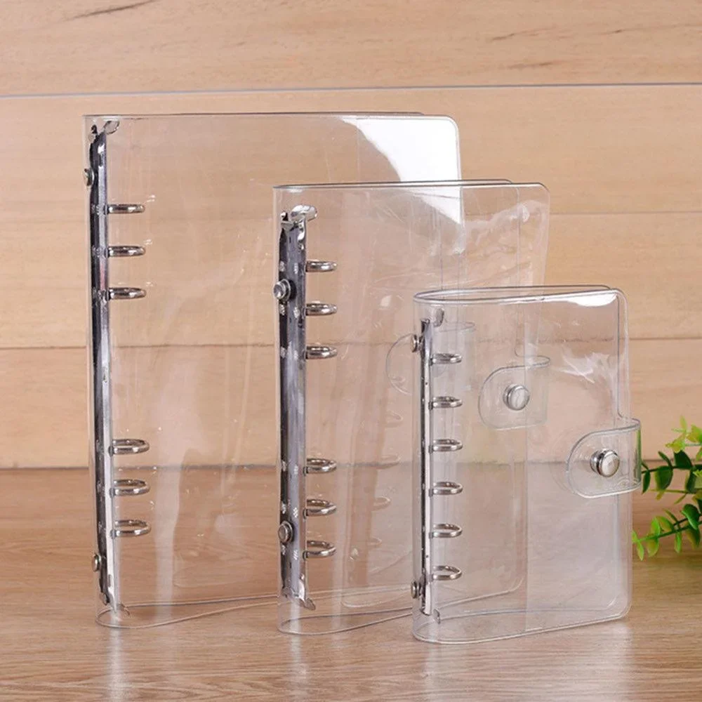 Ring Binder Box - A5 A6 A7 โปร่งใสนุ่ม PVC 6-Ring