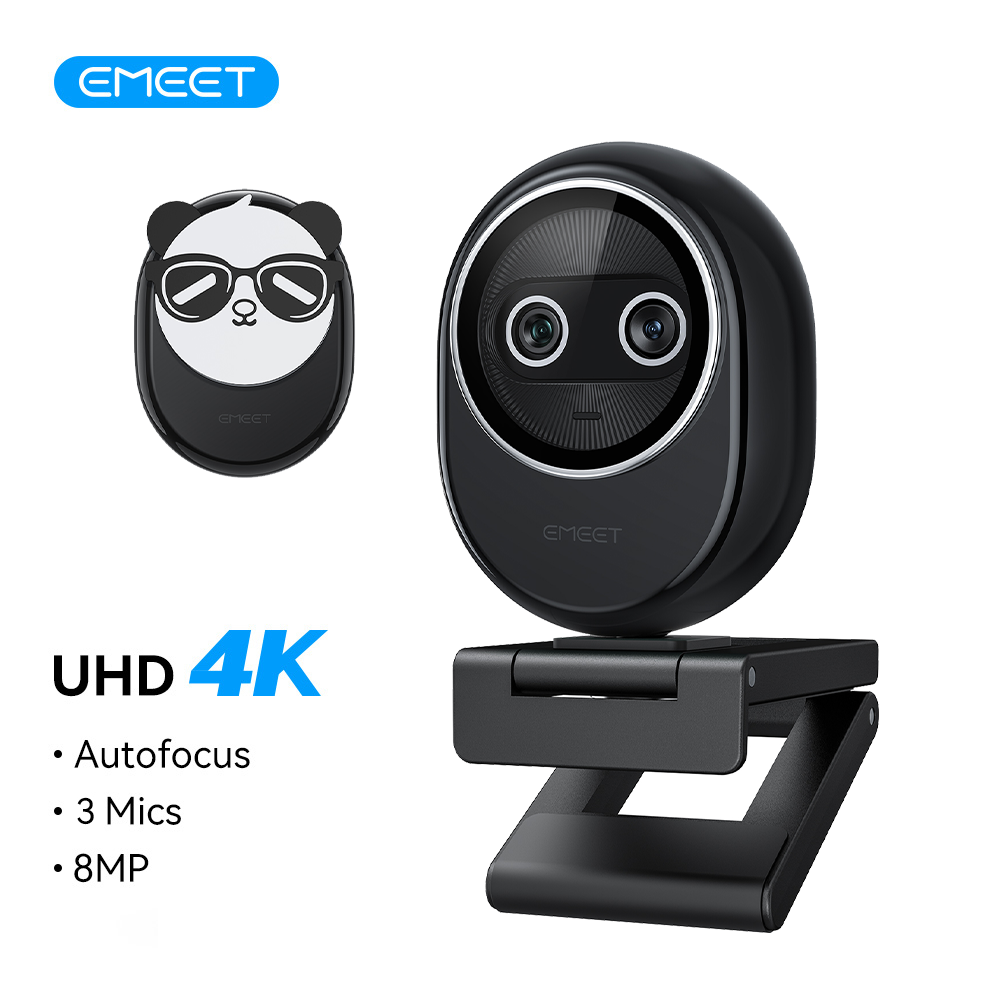 Desk Setup Streaming - เว็บแคม 4K EMEET กล้องคู่ กล้อง 4K