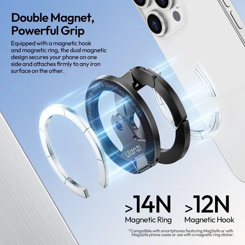 ที่ยึดโทรศัพท์แม่เหล็กคู่ Ulan - Dual Phone Holder บทวิจารณ์และราคา