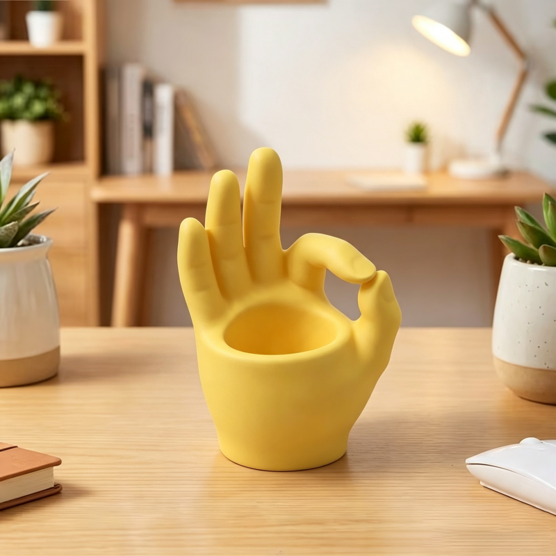 ภาชนะเก็บของรูปสัญลักษณ์ OK, ก - Plant Pot Small Desk บทวิจารณ์และราคา