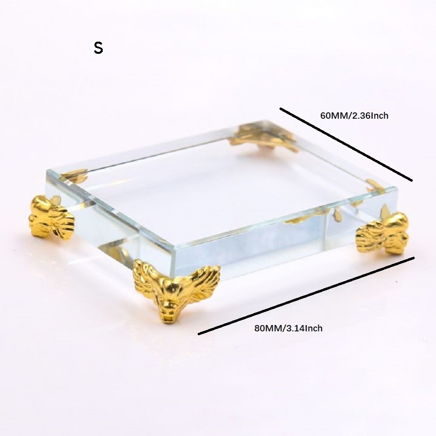 1 PC สี่เหลี่ยมผืนผ้าแก้ว Cube - Desk Setup Home บทวิจารณ์และราคา