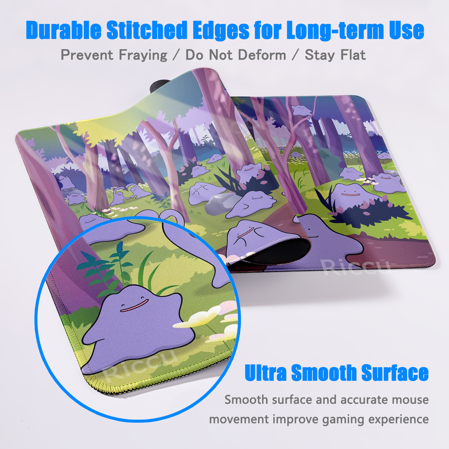 แผ่นรองเมาส์ลายการ์ตูนโปเกมอน  - Desk Setup Accessories Aesthetic บทวิจารณ์และราคา
