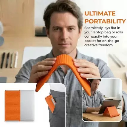 ที่วางโทรศัพท์ซิลิโคนแบบพับได้ - Dual Phone Holder บทวิจารณ์และราคา
