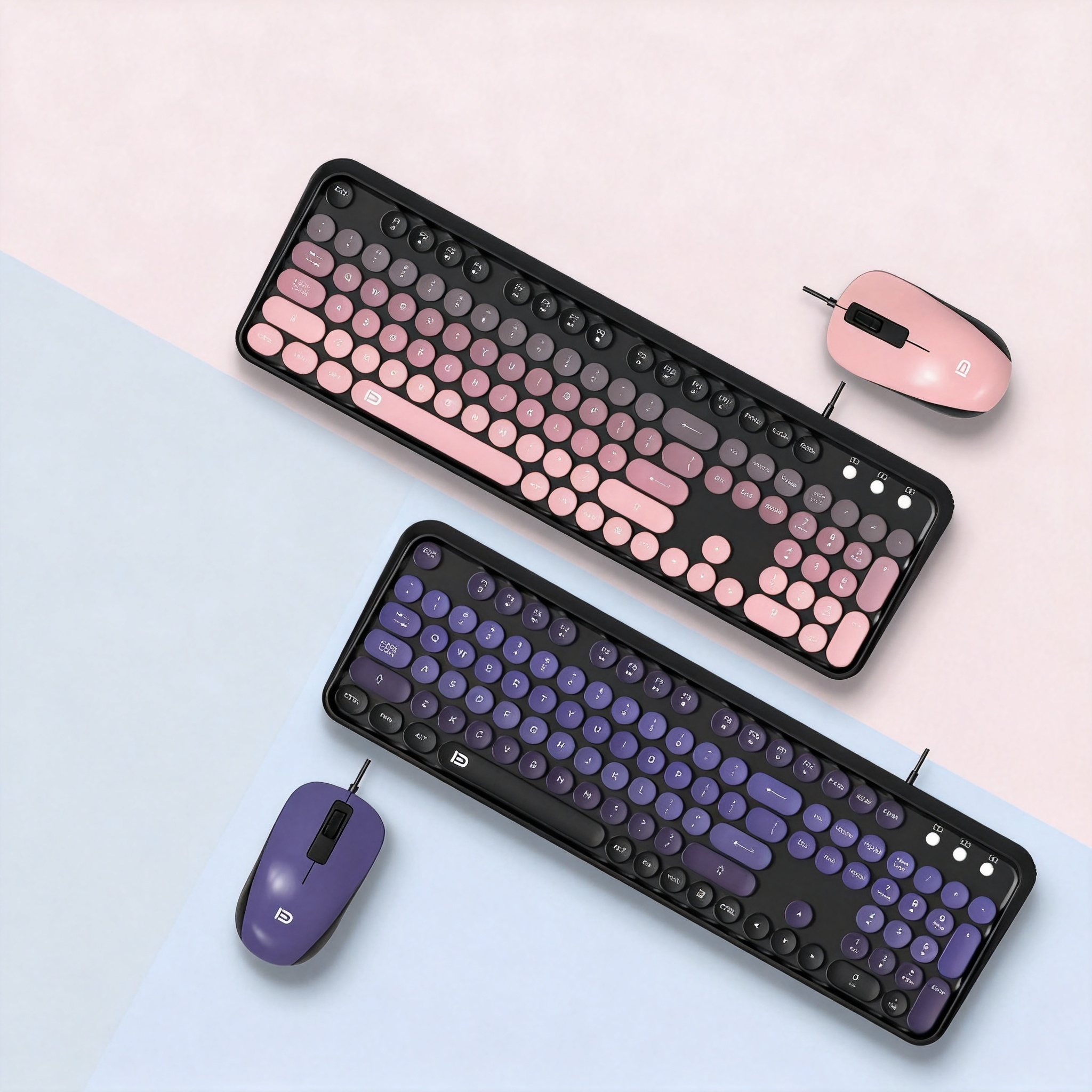 ชุดคีย์บอร์ดและเมาส์ลายเครื่อง - Desk Setup Accessories Aesthetic บทวิจารณ์และราคา