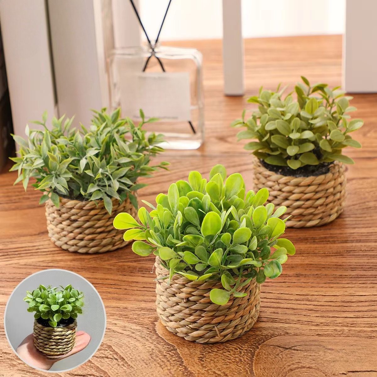 ต้นไม้ปลอมขนาดเล็กในกระถาง ต้น - Plant Pot Small Desk บทวิจารณ์และราคา