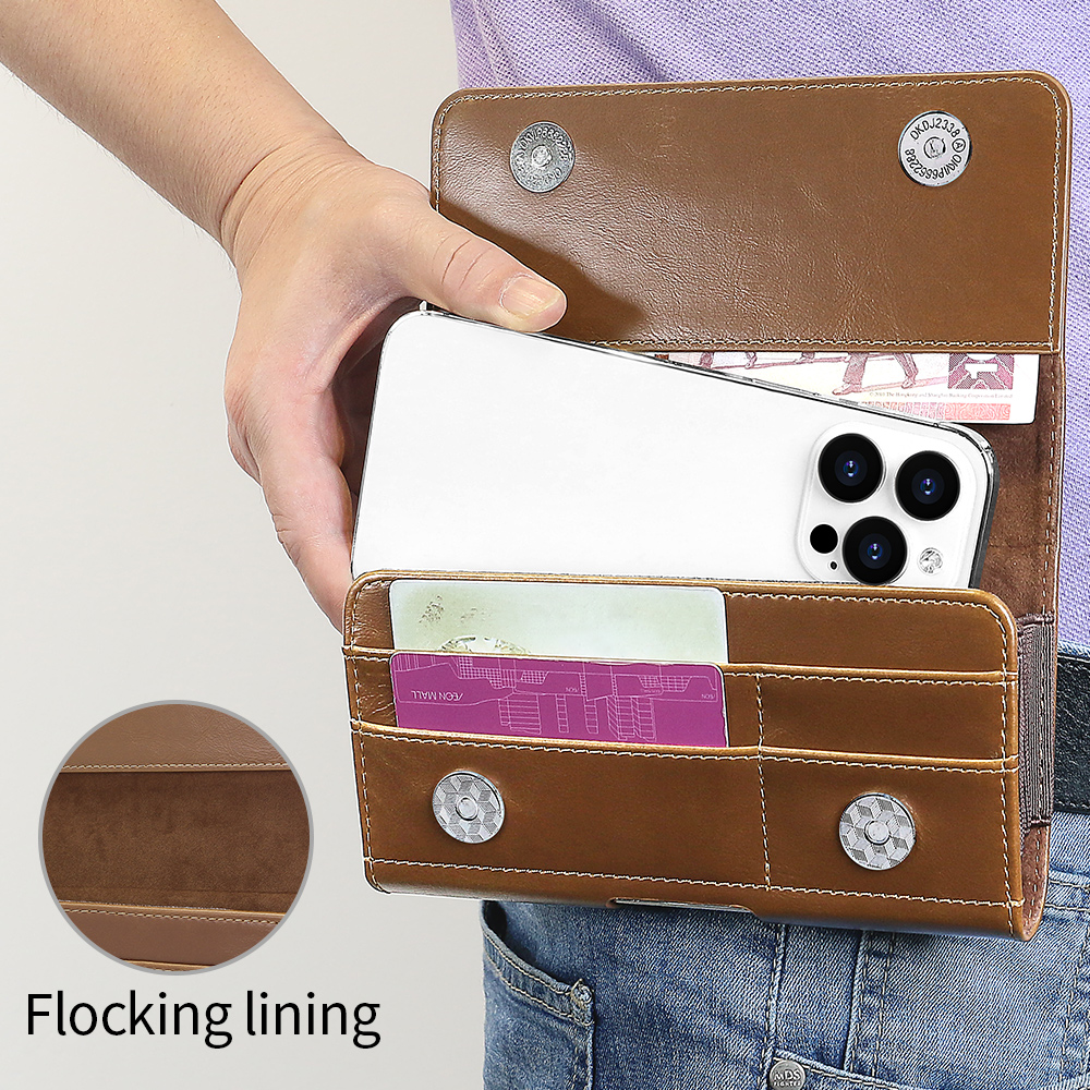 ซองใส่โทรศัพท์หนัง PU แบบแนวนอ - Dual Phone Holder บทวิจารณ์และราคา