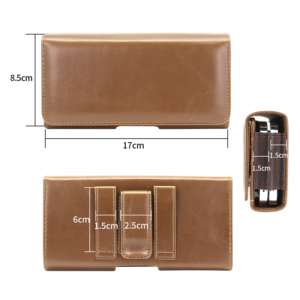 ซองใส่โทรศัพท์หนัง PU แบบแนวนอ - Dual Phone Holder บทวิจารณ์และราคา
