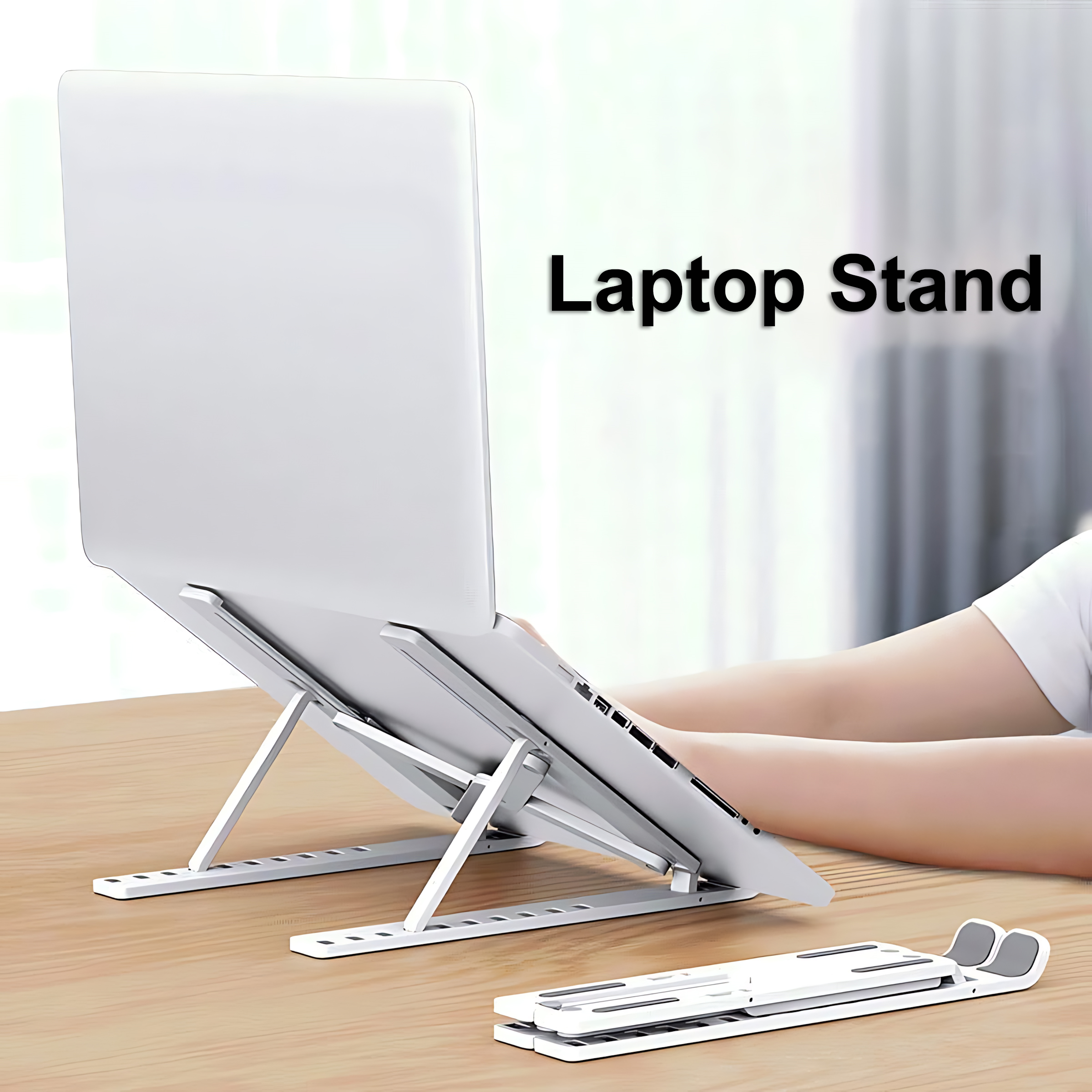 ขาตั้งแล็ปท็อปแบบพับได้ปรับโน้ - Desk Setup Macbook บทวิจารณ์และราคา