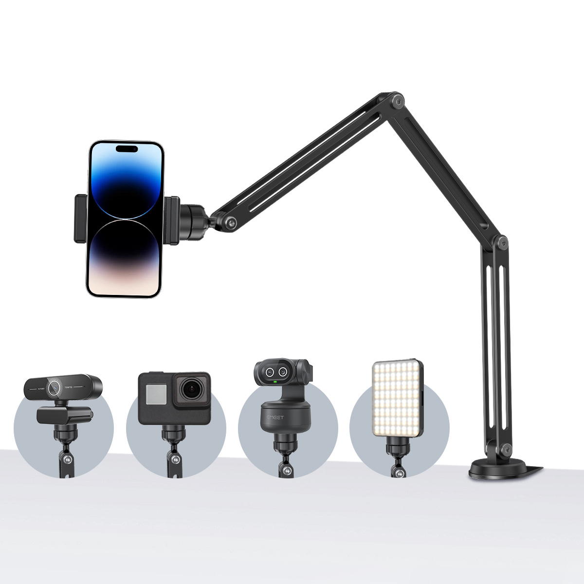 แขนปรับระดับได้ EMEET รับน้ำหน - Desk Setup Streaming บทวิจารณ์และราคา