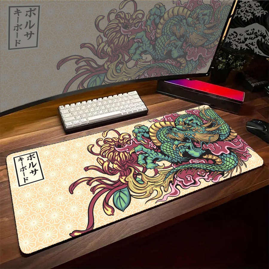 แผ่นรองเมาส์สีดำ ONI ขนาดใหญ่  - Desk Setup Art บทวิจารณ์และราคา