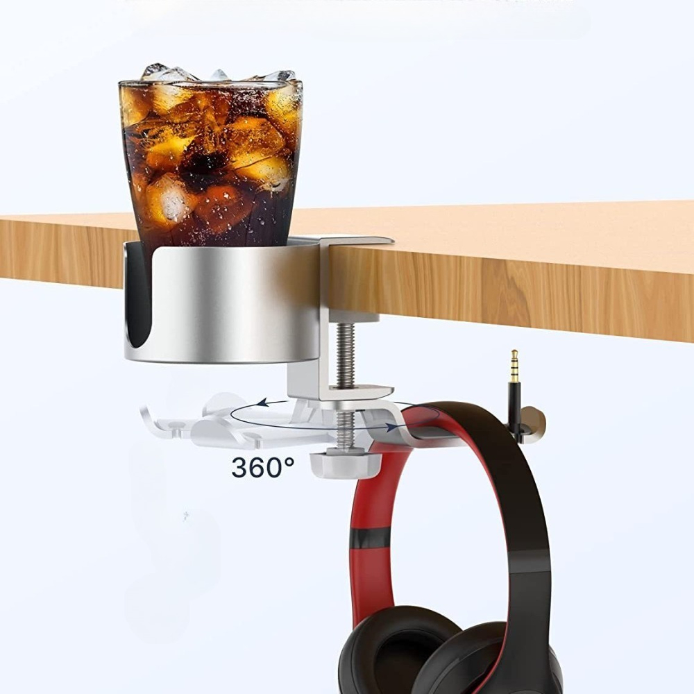 360 °   ที่วางแก้วแบบหมุนได้ ท - Desk Setup Headphones บทวิจารณ์และราคา