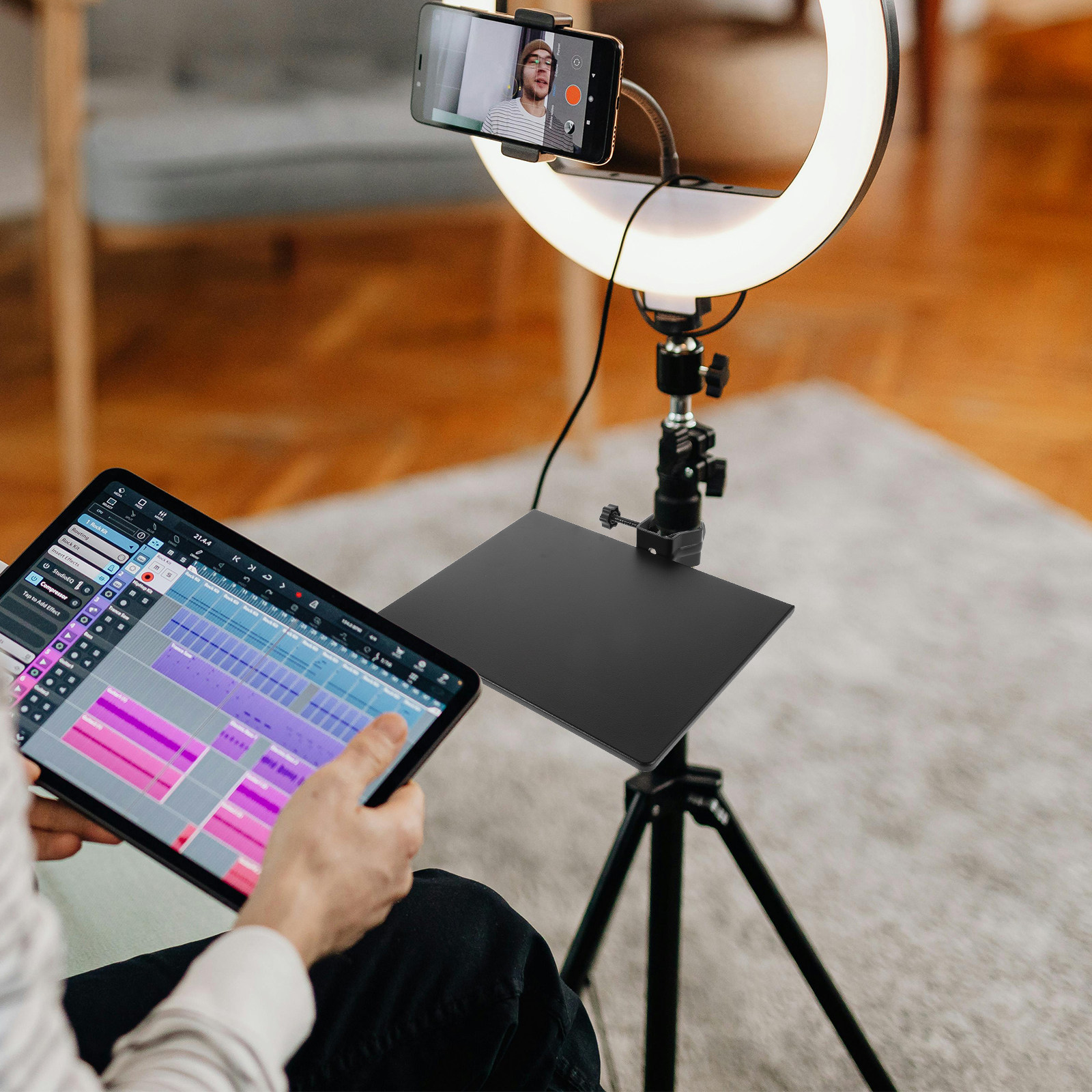 ขาตั้งไมโครโฟนโลหะแข็งแรง ปรับ - Desk Setup Streaming บทวิจารณ์และราคา