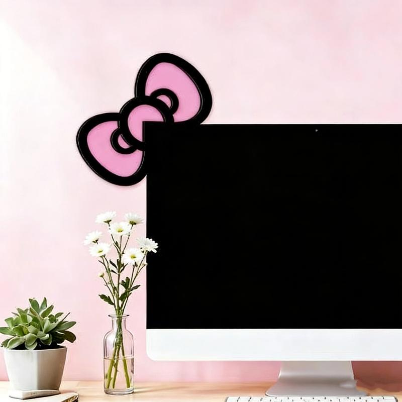 โบว์ไม้ตกแต่งหน้าจอ 1/2 ชิ้น น - Desk Setup Home บทวิจารณ์และราคา