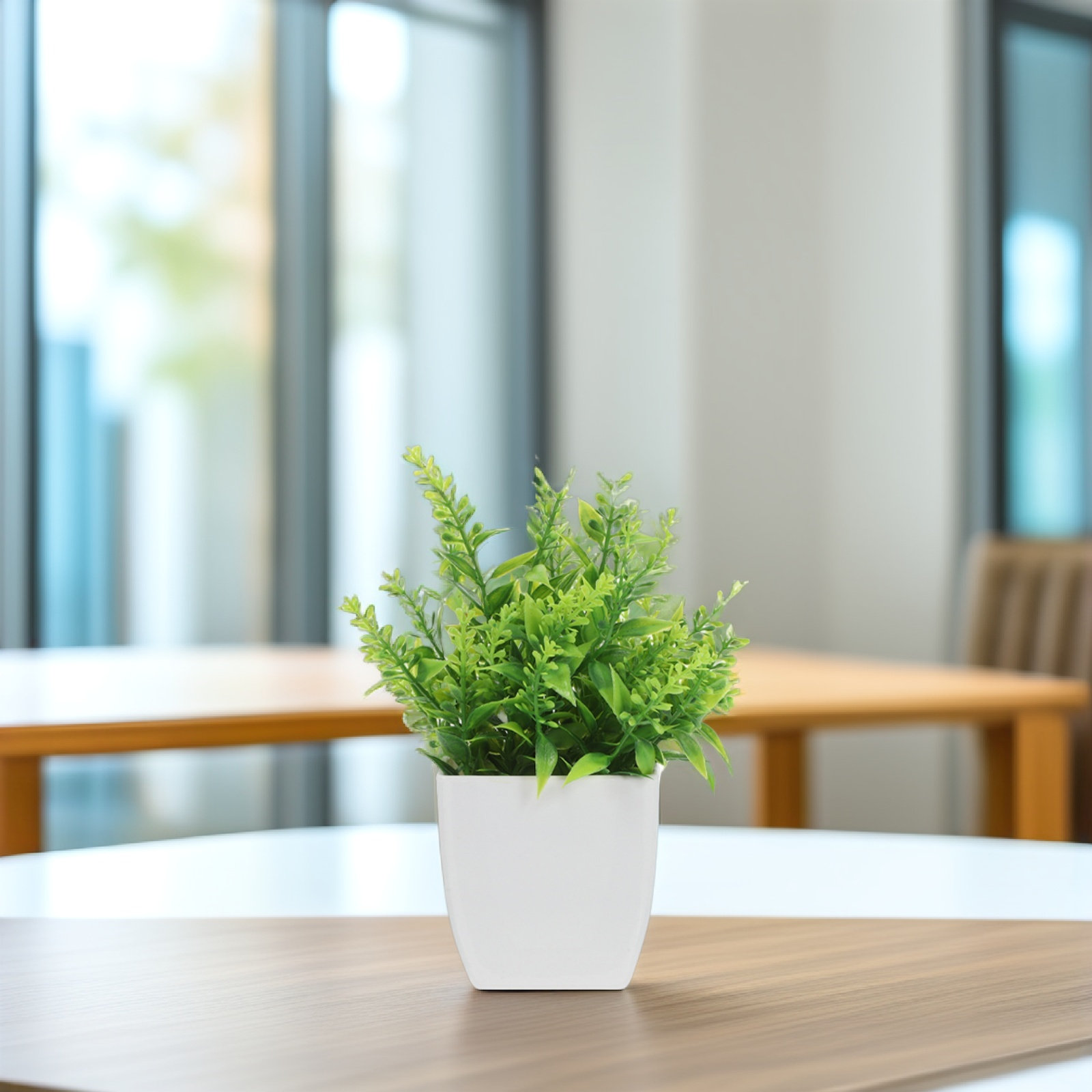 ต้นบอนไซเทียม 2 ชิ้น ทนต่อการซ - Plant Pot Small Desk บทวิจารณ์และราคา
