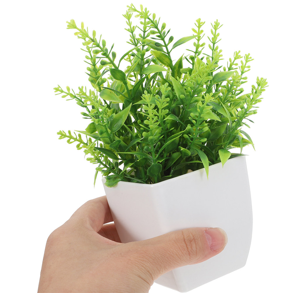 ต้นบอนไซเทียม 2 ชิ้น ทนต่อการซ - Plant Pot Small Desk บทวิจารณ์และราคา