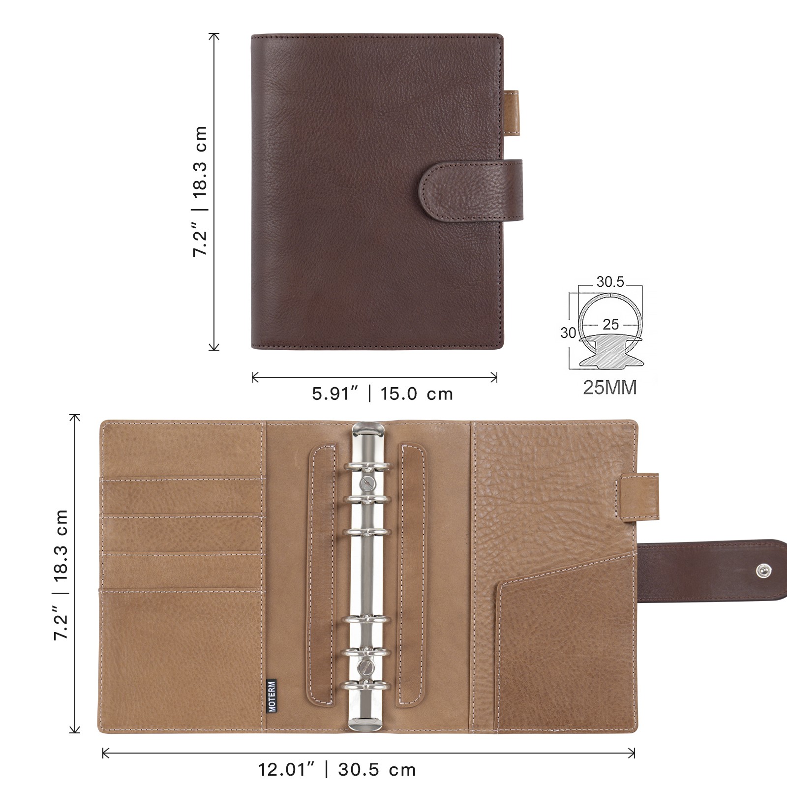 สมุดแพลนเนอร์ Moterm Franklin  - Ring Binder Box บทวิจารณ์และราคา