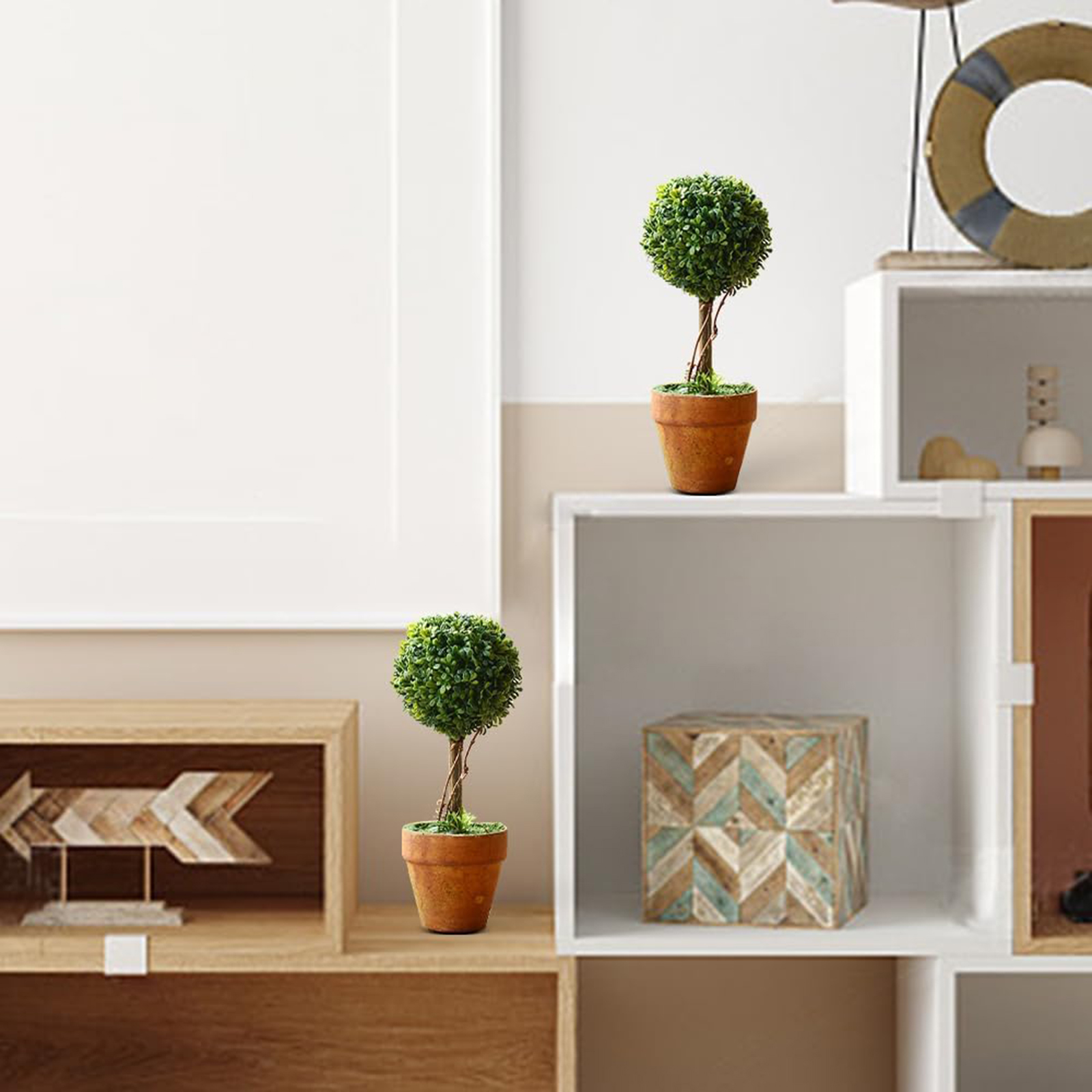 ของตกแต่งชั้นวางต้นไม้ปลอมขนาด - Plant Pot Small Desk บทวิจารณ์และราคา