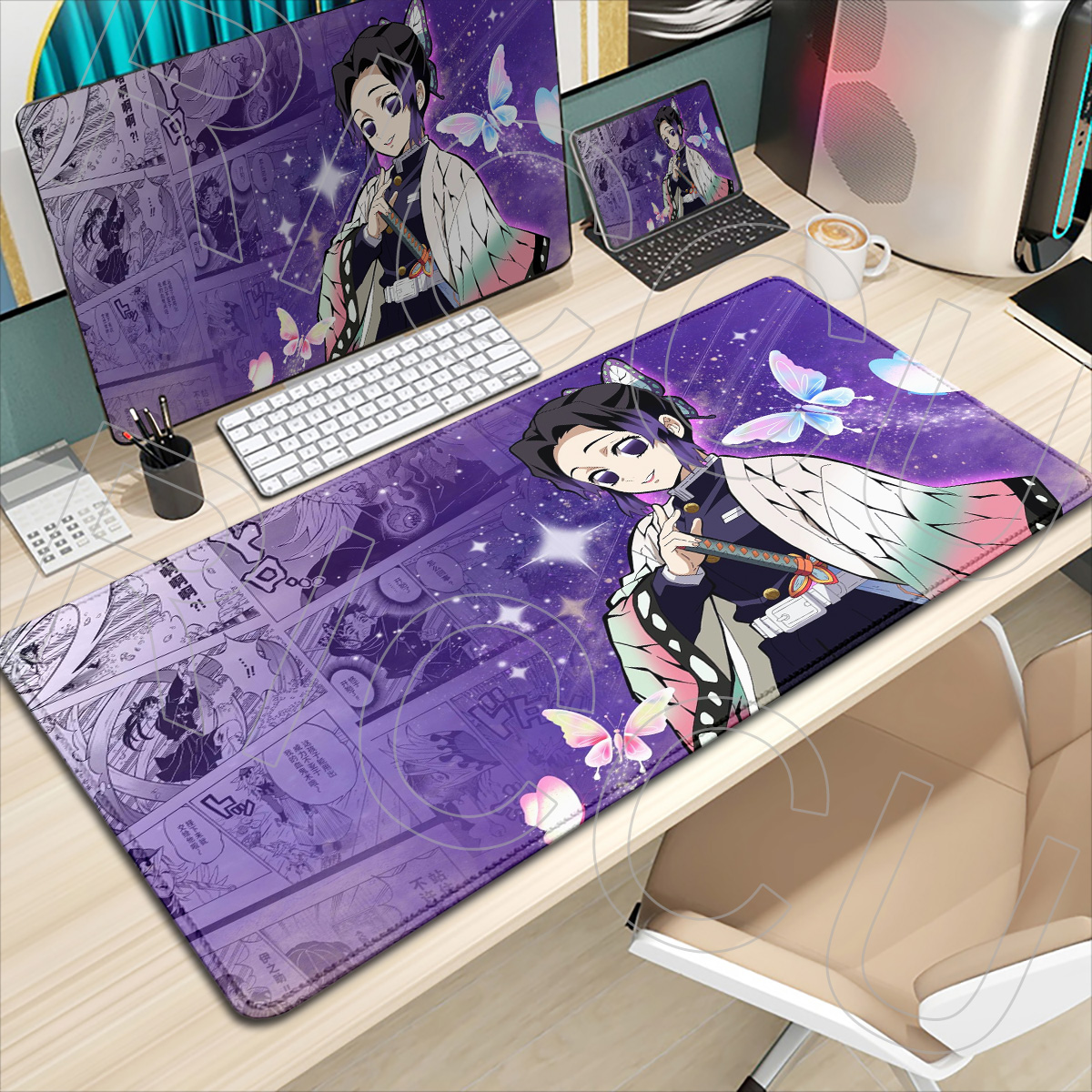 แผ่นรองเมาส์เกมมิ่ง XXL HD ลาย - Desk Setup Accessories Aesthetic บทวิจารณ์และราคา