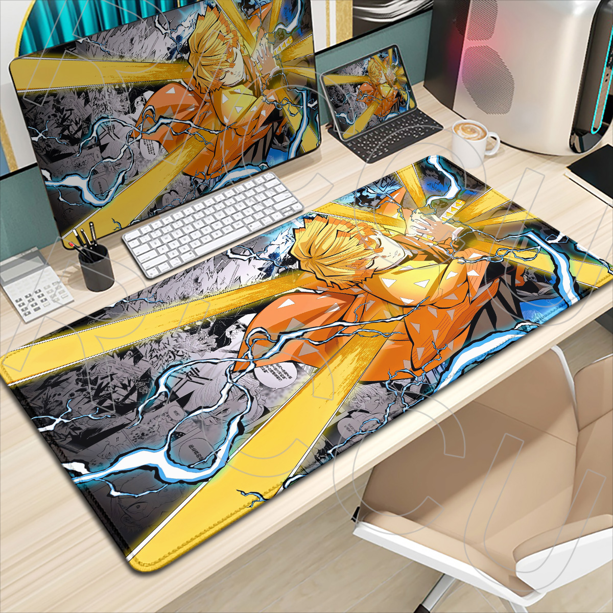 แผ่นรองเมาส์เกมมิ่ง XXL HD ลาย - Desk Setup Accessories Aesthetic บทวิจารณ์และราคา