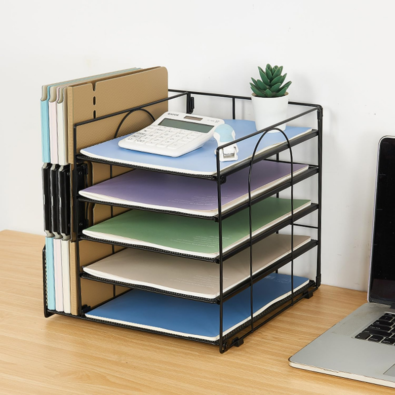 ชั้นวางเอกสารกระดาษ 5 ชั้น สำห - Desk Setup Design บทวิจารณ์และราคา