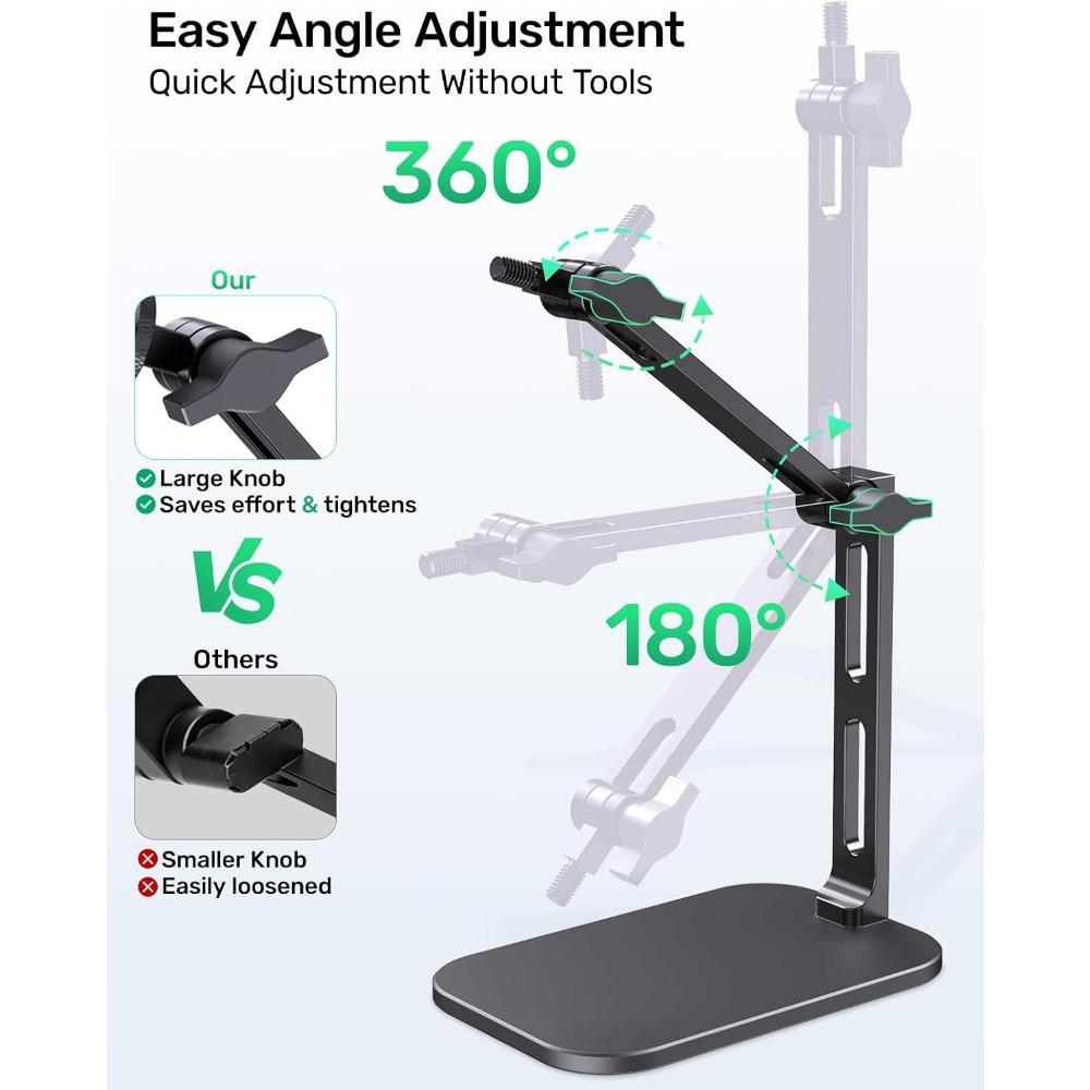 ขาตั้งไมโครโฟนแบบตั้งโต๊ะ ทนทา - Desk Setup Streaming บทวิจารณ์และราคา