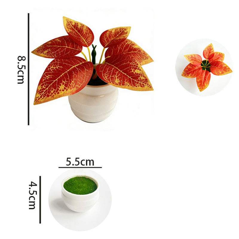 ต้นไม้ประดิษฐ์สีเขียวในกระถางข - Plant Pot Small Desk บทวิจารณ์และราคา