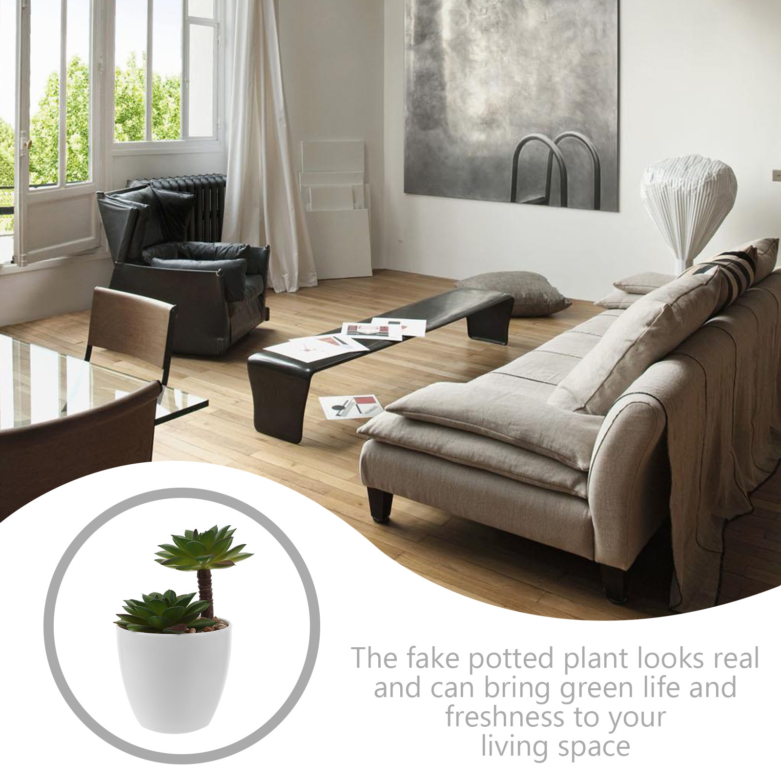 ต้นไม้จำลองแบบกระถาง ต้นไม้ประ - Plant Pot Small Desk บทวิจารณ์และราคา