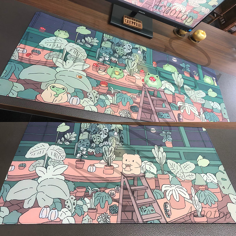 แผ่นรองเมาส์ขนาดใหญ่ลายขนนก สำ - Desk Setup Art บทวิจารณ์และราคา