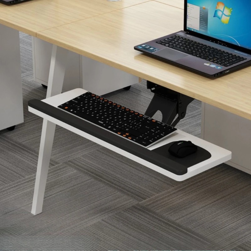 ถาดวางคีย์บอร์ดใต้โต๊ะพร้อมแผ่ - Desk Setup Home บทวิจารณ์และราคา