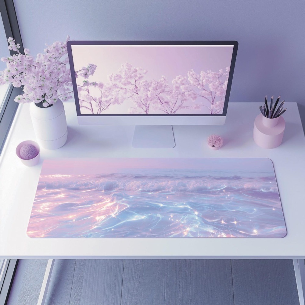 แผ่นรองเมาส์สีพาสเทลสวยงามสำหร - Desk Setup Accessories Aesthetic บทวิจารณ์และราคา