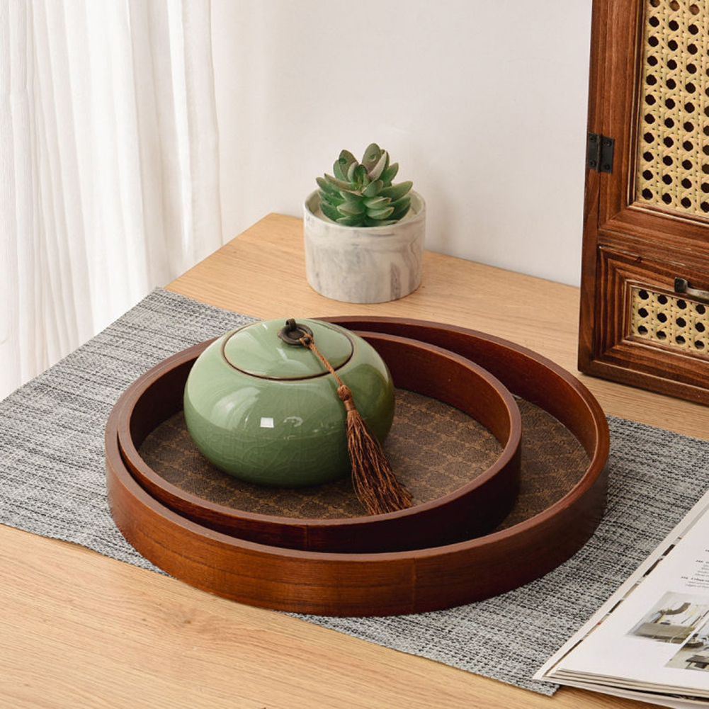 รอบ Vintage ชาเสิร์ฟ Platter แ - Desk Setup Design บทวิจารณ์และราคา