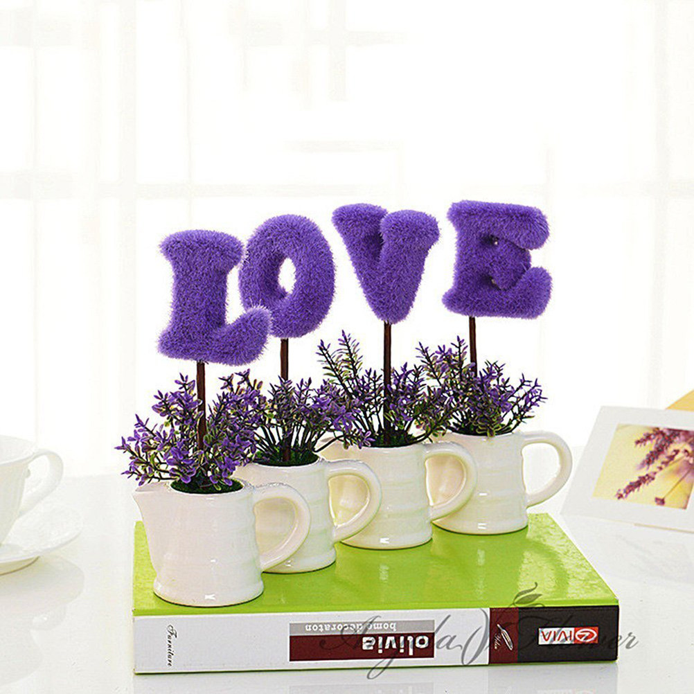 ชุดต้นไม้ประดิษฐ์รูปทรงจดหมายร - Plant Pot Small Desk บทวิจารณ์และราคา