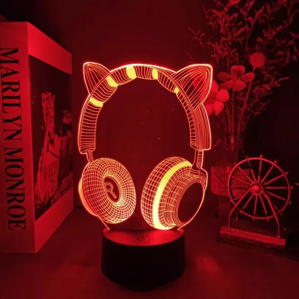 หูฟังใหม่ชุดหูฟังไฟกลางคืนภาพล - Desk Setup Headphones บทวิจารณ์และราคา