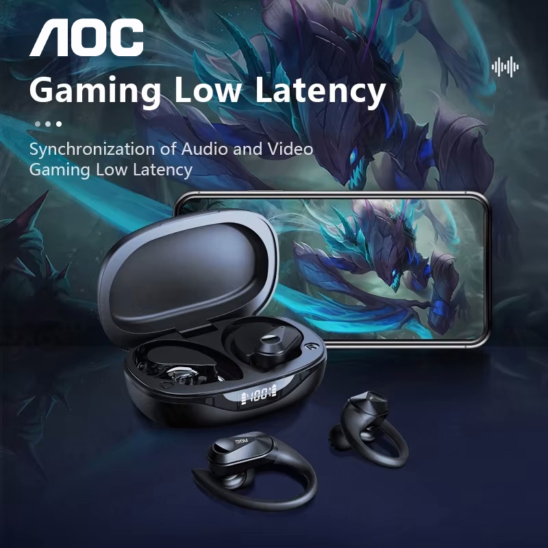 ช้อยส์ AOC ชุดหูฟังกีฬาไร้สายบ - Headphone Hook Under บทวิจารณ์และราคา