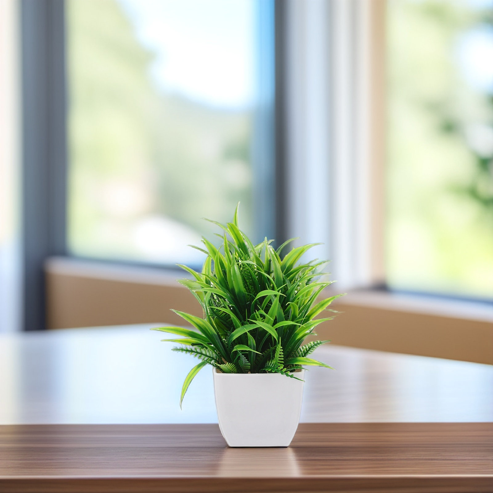 3 ชิ้น ต้นไม้ปลอมขนาดเล็ก ต้นไ - Plant Pot Small Desk บทวิจารณ์และราคา