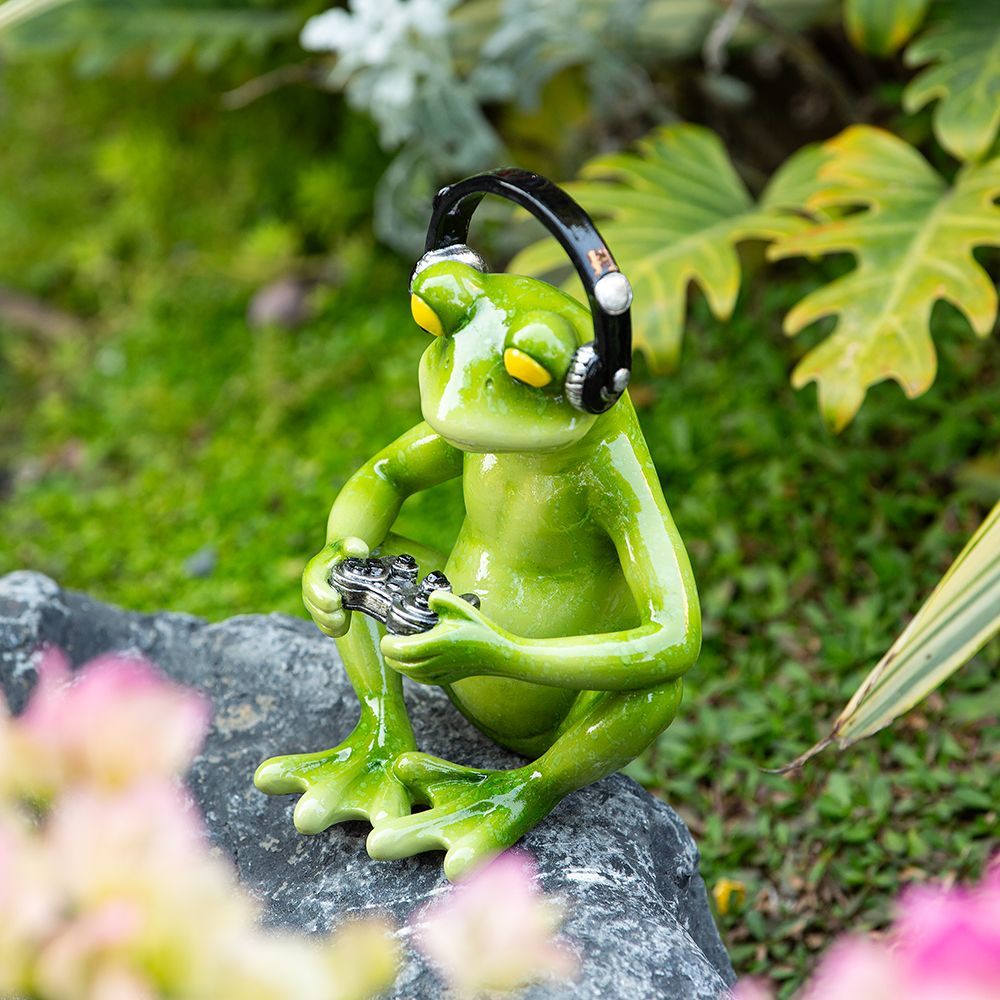 รูปปั้นกบเกมเมอร์สุดฮา พร้อมหู - Desk Setup Headphones บทวิจารณ์และราคา