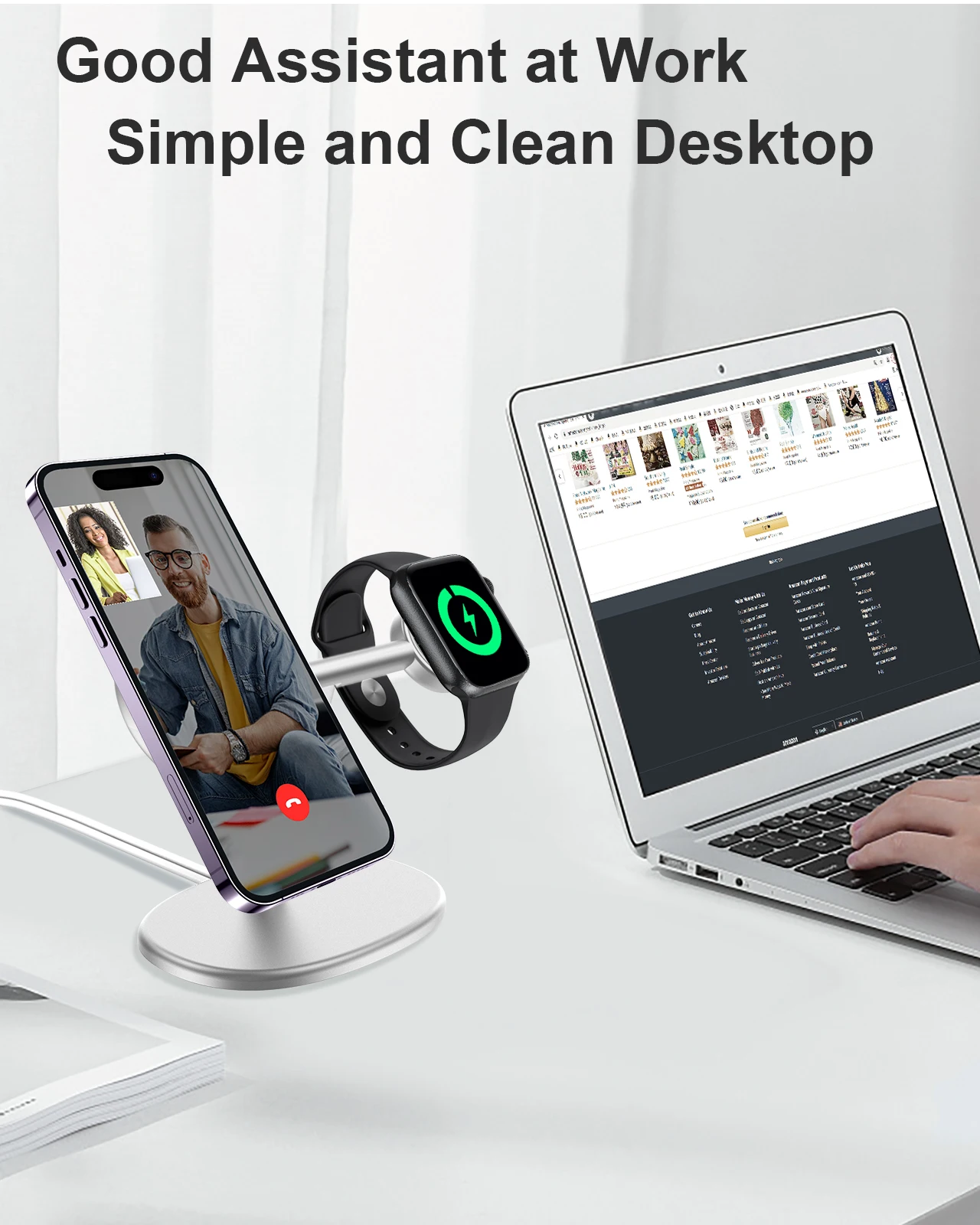 EWA 2-in-1 แท่นวางโทรศัพท์ตั้ง - Desk Setup Apple บทวิจารณ์และราคา