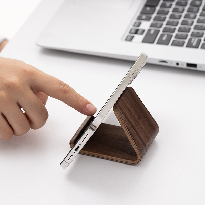 ขาตั้งโทรศัพท์ไม้เนื้อแข็งวอลน - Desk Setup Home บทวิจารณ์และราคา