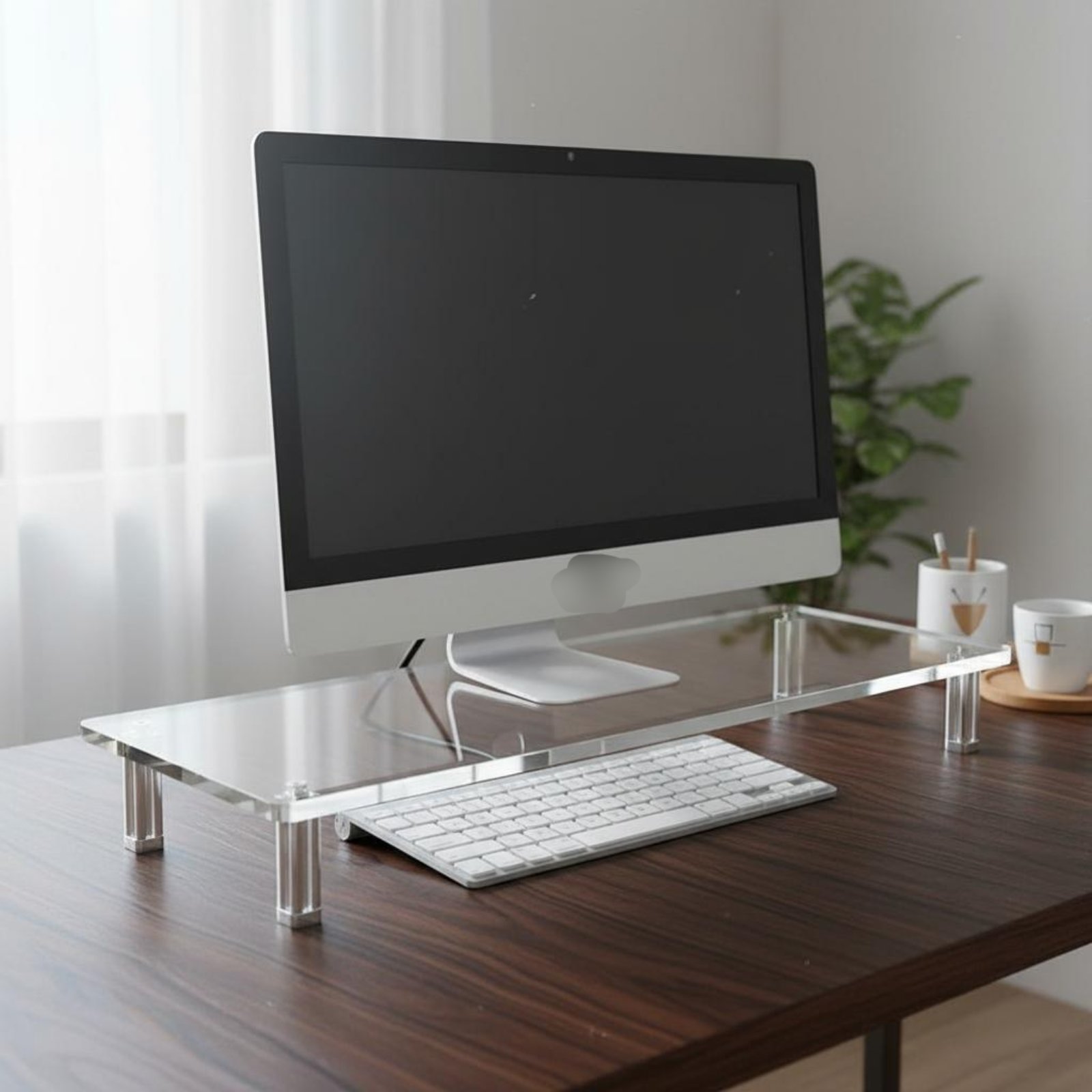 ขาตั้งจออะคริลิก โปร่งใส มองเห - Setup Desk Monitor บทวิจารณ์และราคา