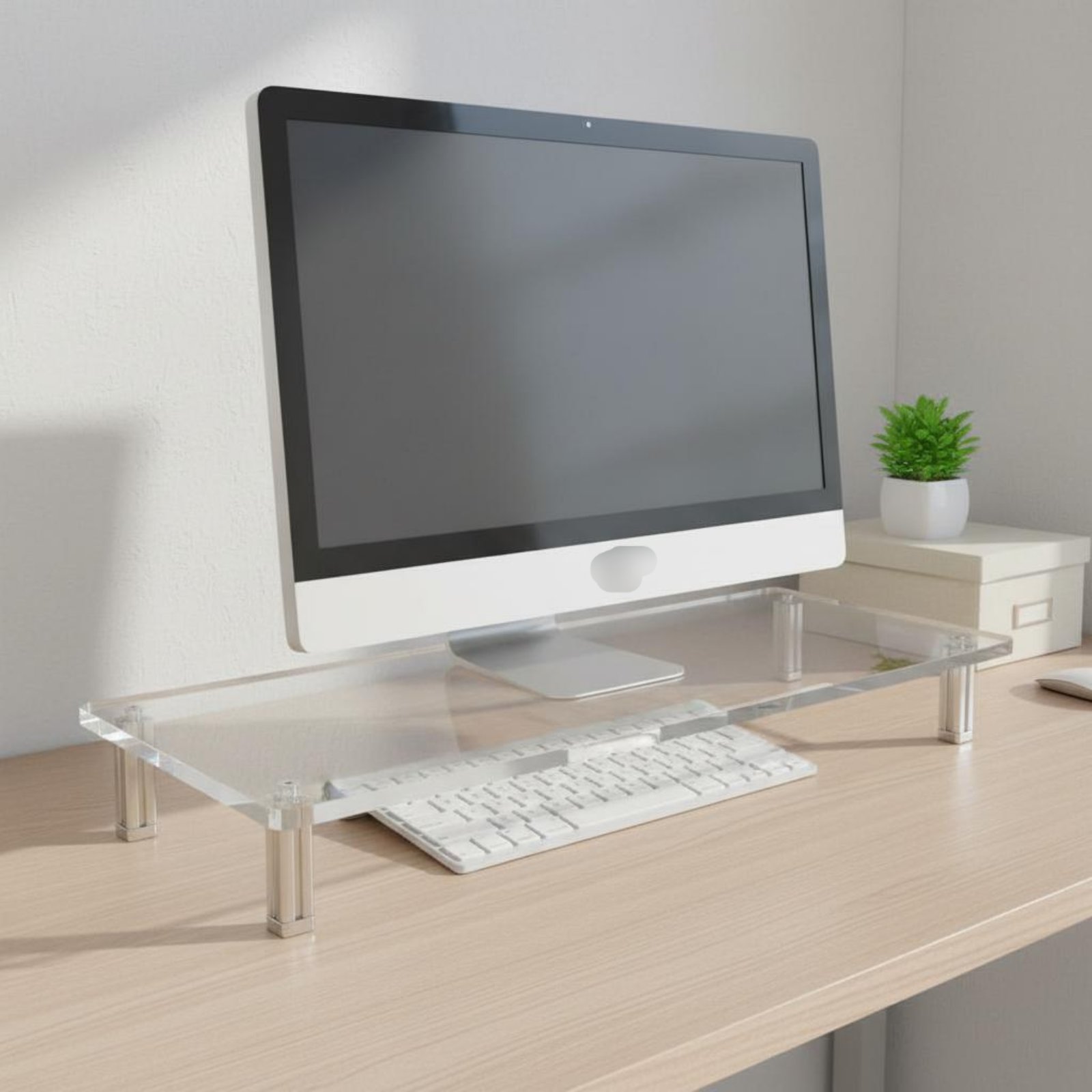 ขาตั้งจออะคริลิก โปร่งใส มองเห - Setup Desk Monitor บทวิจารณ์และราคา
